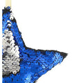 Blue-Silver - Back - Christmas Shop 16.5cm Reversible Xmas Sequin Star