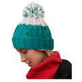 Emerald-Soft White - Back - Beechfield Unisex Adults Apres Cuffed Beanie