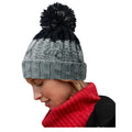 Light Grey-Black - Back - Beechfield Unisex Adults Apres Cuffed Beanie