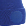 Bright Royal - Back - Beechfield Unisex Circular Patch Cuffed Beanie