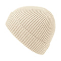 Oatmeal - Back - Beechfield Unisex Engineered Knit Ribbed Beanie
