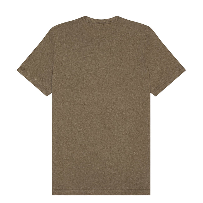 Heather Olive - Back - Bella + Canvas Unisex Sueded Tee