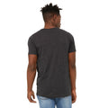 Dark Grey Heather - Side - Bella + Canvas Unisex Sueded Tee