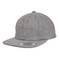 Grey - Front - Flexfit By Yupoong Mens Melton Cap