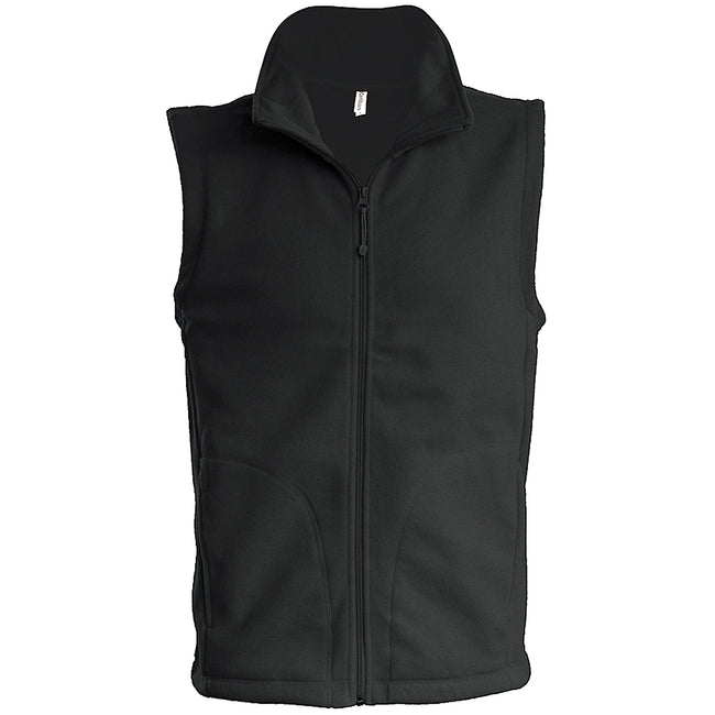 Dark Grey - Front - Kariban Mens Luca Fleece Gilet Jacket