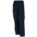 Navy - Front - Kariban Spaso Heavy Canvas Workwear Trouser - Pants
