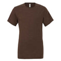 Brown - Front - Bella Canvas Unisex Adults Triblend Crew Neck T Shirt