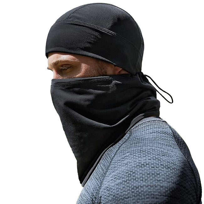 Black - Side - Beechfield Adults Unisex Softshell Sports Tech Neck Warmer