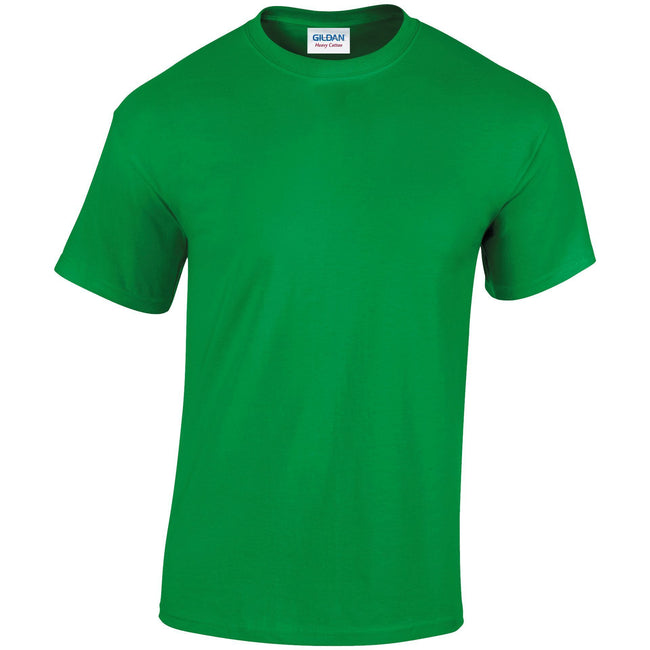 Irish Green - Front - Gildan Adults Unisex Heavy Cotton T Shirt