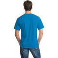 Sapphire Blue - Side - Gildan Adults Unisex Heavy Cotton T Shirt