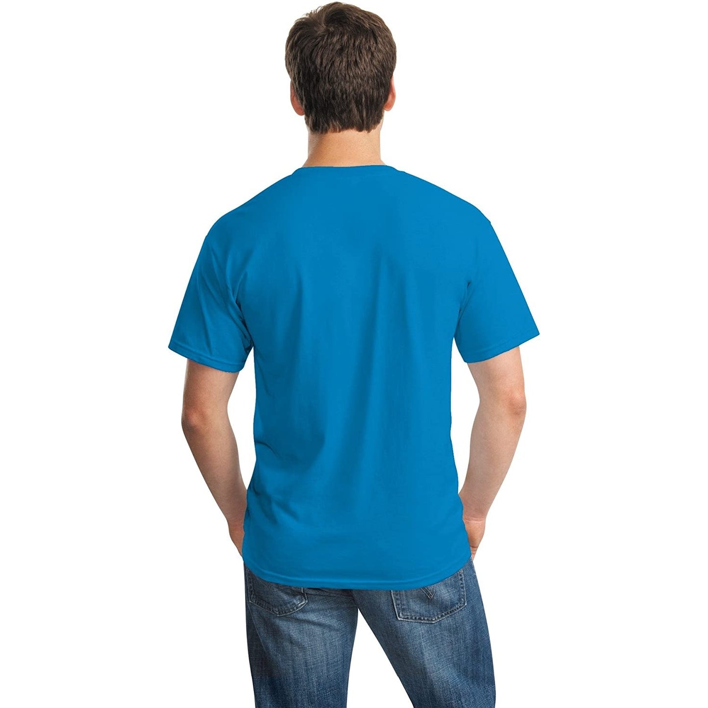 Sapphire Blue - Pack Shot - Gildan Adults Unisex Heavy Cotton T Shirt