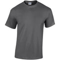 Dark Heather - Front - Gildan Adults Unisex Heavy Cotton T Shirt