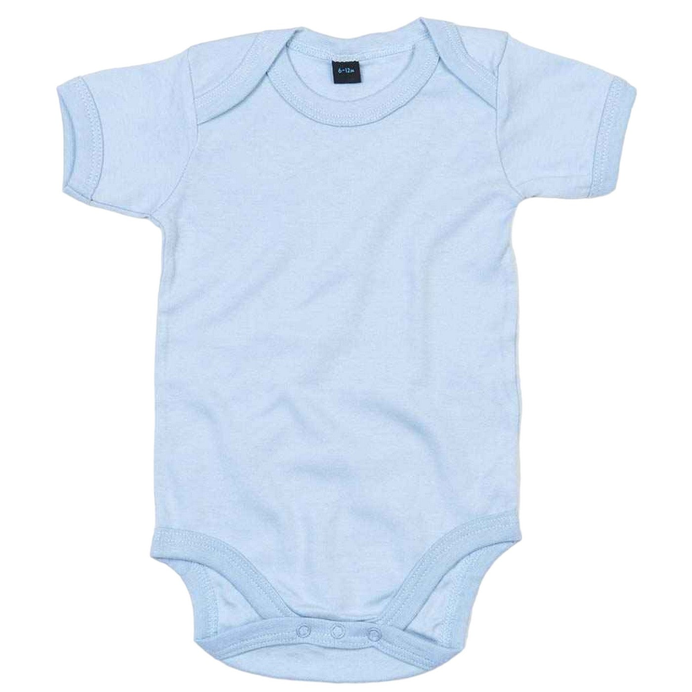 Dusty Blue - Front - Babybugz Baby Unisex Cotton Bodysuit