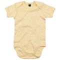 Soft Yellow - Front - Babybugz Baby Unisex Cotton Bodysuit