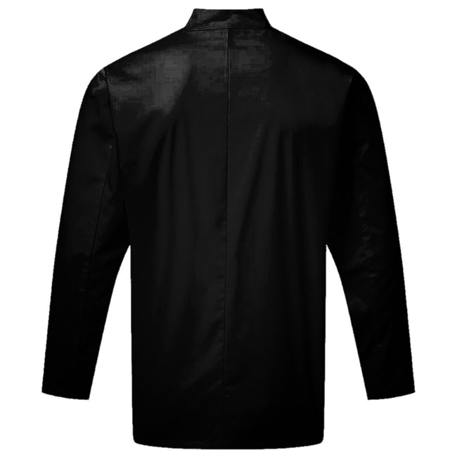 Black - Back - Premier Unisex Adults Chefs Essential Long Sleeve Jacket