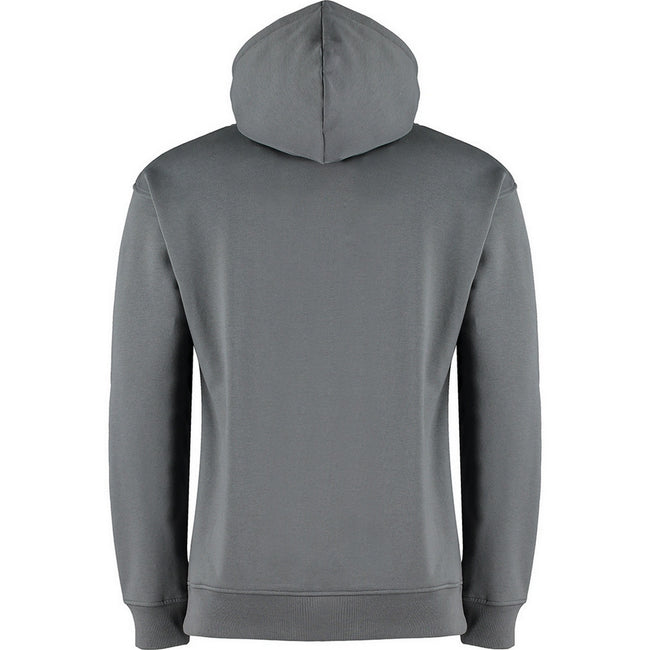 Dark Grey Marl - Back - Kustom Kit Adults Unisex Regular Fit Hoodie