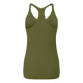 Olive - Back - TriDri Womens-Ladies Seamless 3D Fit Sculpt Vest