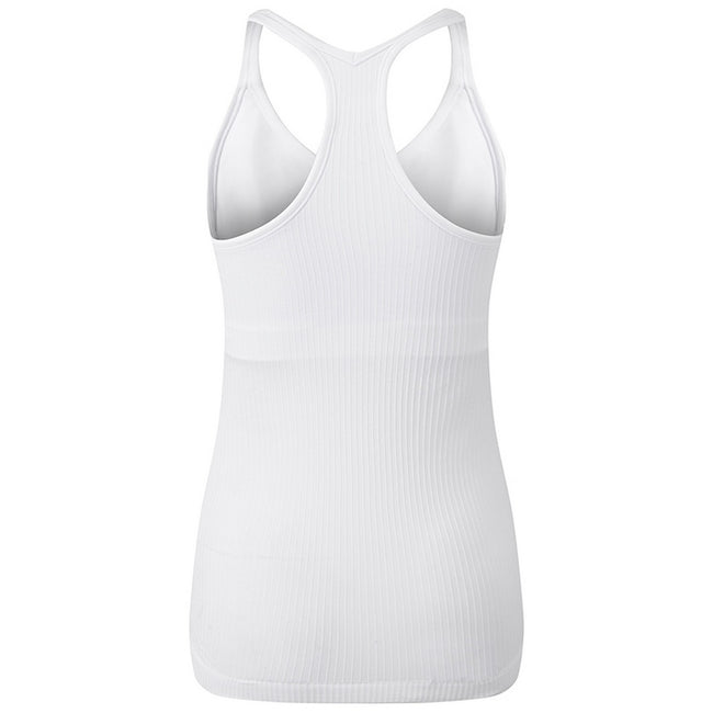 White - Back - TriDri Womens-Ladies Seamless 3D Fit Sculpt Vest