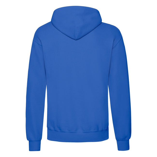 Royal Blue - Back - Fruit Of The Loom Unisex Adults Classic Hooded Sweatshirt