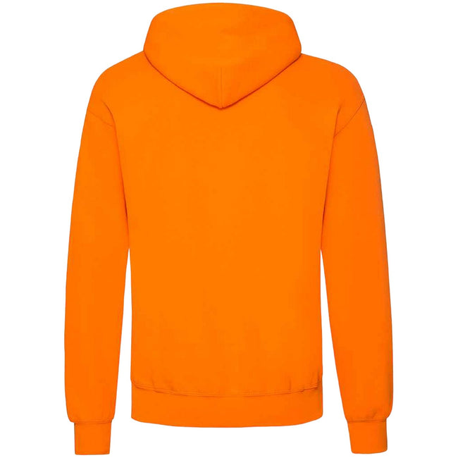 Orange - Back - Fruit Of The Loom Unisex Adults Classic Hooded Sweatshirt