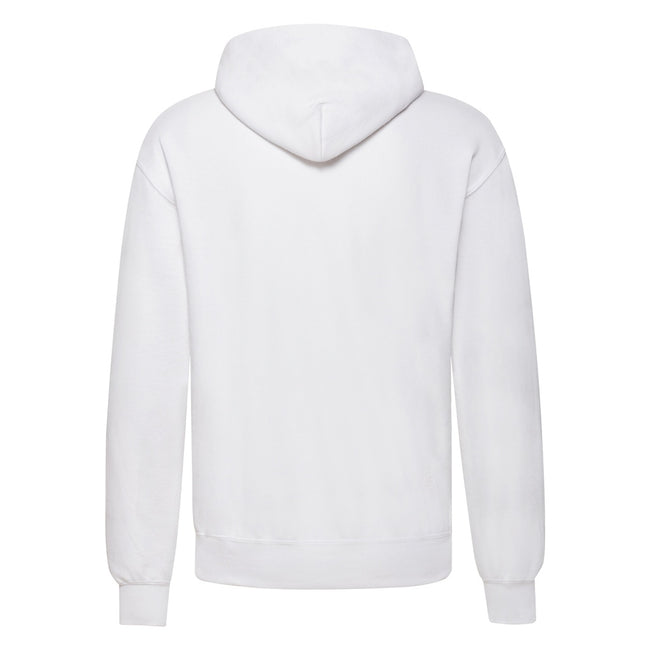 White - Back - Fruit Of The Loom Unisex Adults Classic Hooded Sweatshirt