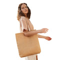 Natural - Back - Westford Mill Unlaminated Jute Shopper Bag