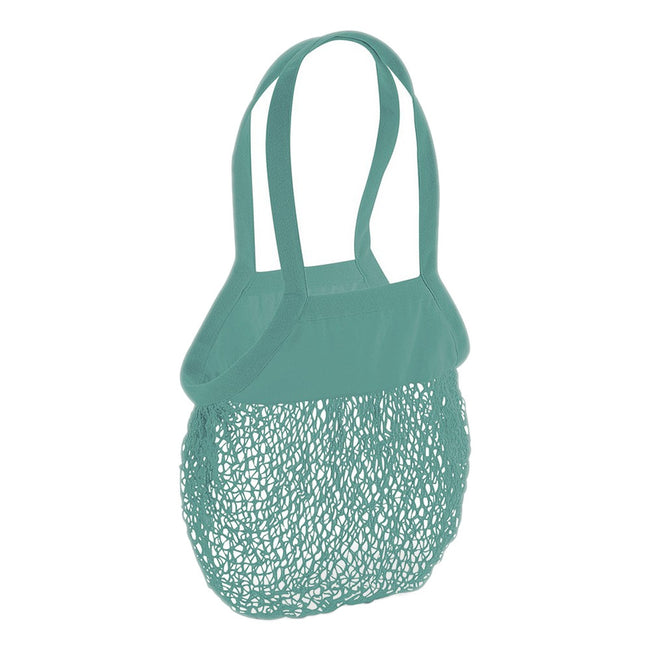 Sage Green - Front - Westford Mill Organic Cotton Mesh Grocery Bag