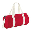 Classic Red-Off White - Front - Bagbase Original Barrel Bag
