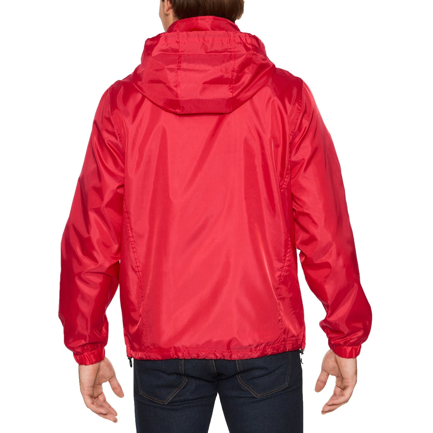 Red - Side - Gildan Hammer Adults Unisex Windwear Jacket