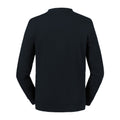 Black - Back - Russell Adults Unisex Pure Organic Reversible Sweatshirt