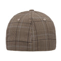 Brown-Khaki - Back - Flexfit By Yupoong Glen Check Cap