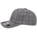 Black-White - Side - Flexfit By Yupoong Glen Check Cap