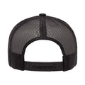 Black - Back - Flexfit By Yupoong 5 Panel Retro Trucker Cap