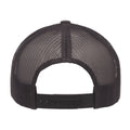 Charcoal - Back - Flexfit By Yupoong 5 Panel Retro Trucker Cap