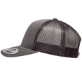Charcoal - Side - Flexfit By Yupoong 5 Panel Retro Trucker Cap