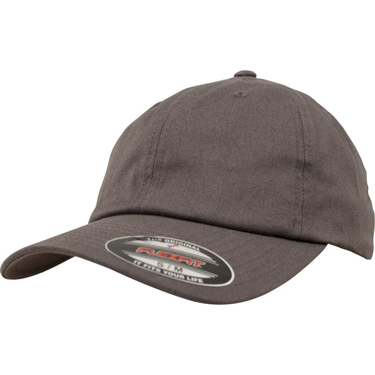 Dark Grey - Front - Flexfit By Yupoong Mens Cotton Twill Dad Cap