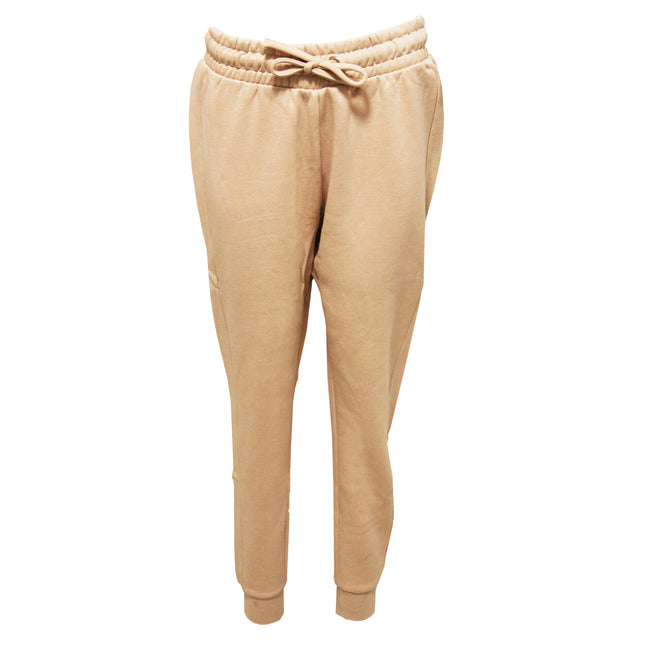 Nude - Front - TriDri Womens-Ladies Fitted Joggers