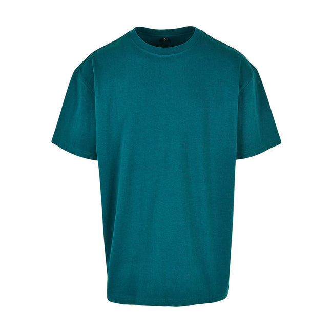 Retro Green - Front - Build Your Brand Unisex Adults Heavy Oversized Tee