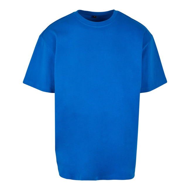 Cobalt Blue - Front - Build Your Brand Unisex Adults Heavy Oversized Tee