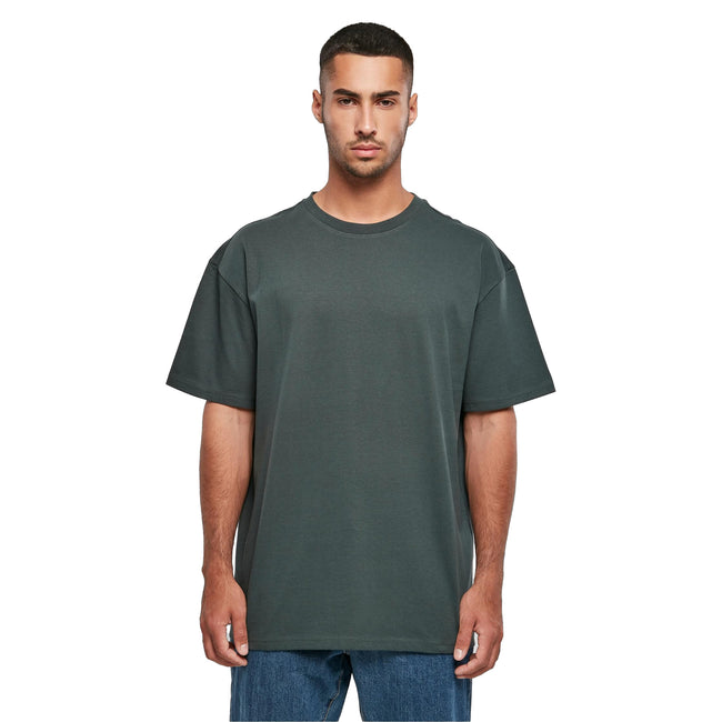 Bottle Green - Lifestyle - Build Your Brand Unisex Adults Heavy Oversized Tee