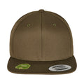 Burnt Olive - Back - Flexfit by Yupoong Unisex Organic Cotton Snapback Cap