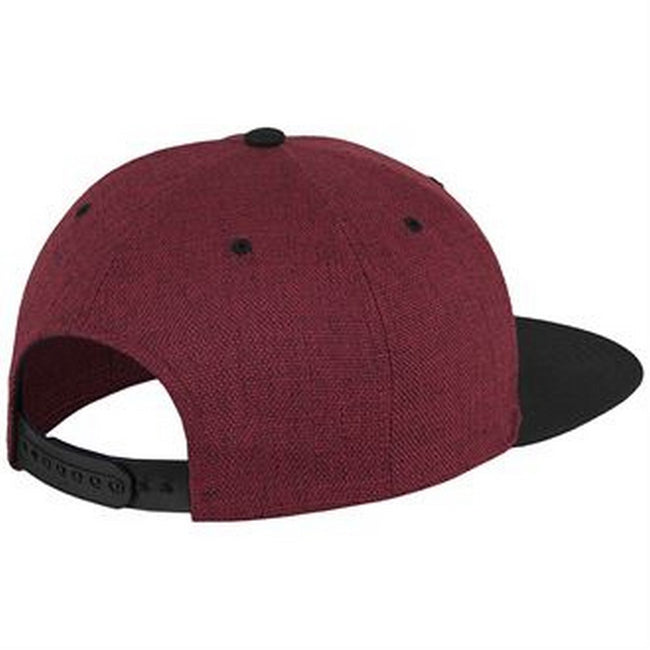Red-Black - Back - Flexfit by Yupoong Unisex Melange Two-Tone Snapback Cap