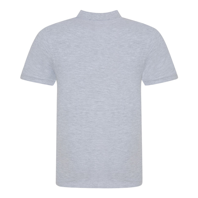Heather Grey - Back - AWDis Just Polos Mens The 100 Polo Shirt