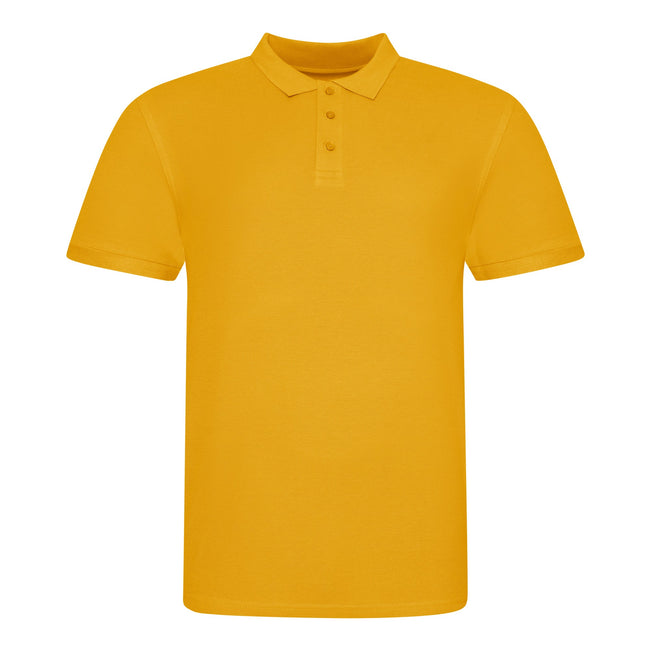 Mustard - Front - AWDis Just Polos Mens The 100 Polo Shirt