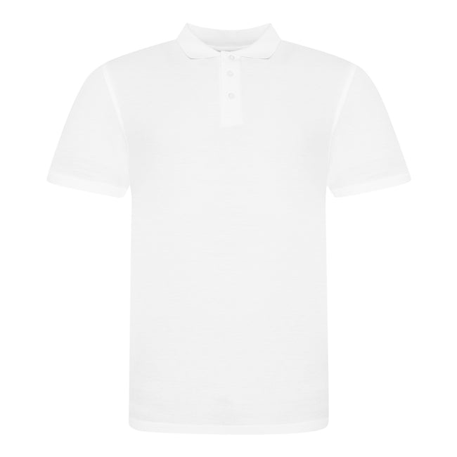 White - Front - AWDis Just Polos Mens The 100 Polo Shirt