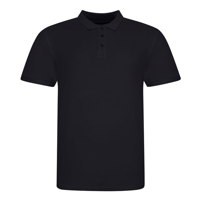 Deep Black - Front - AWDis Just Polos Mens The 100 Polo Shirt