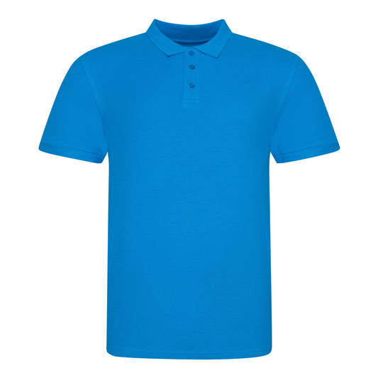Azure Blue - Front - AWDis Just Polos Mens The 100 Polo Shirt