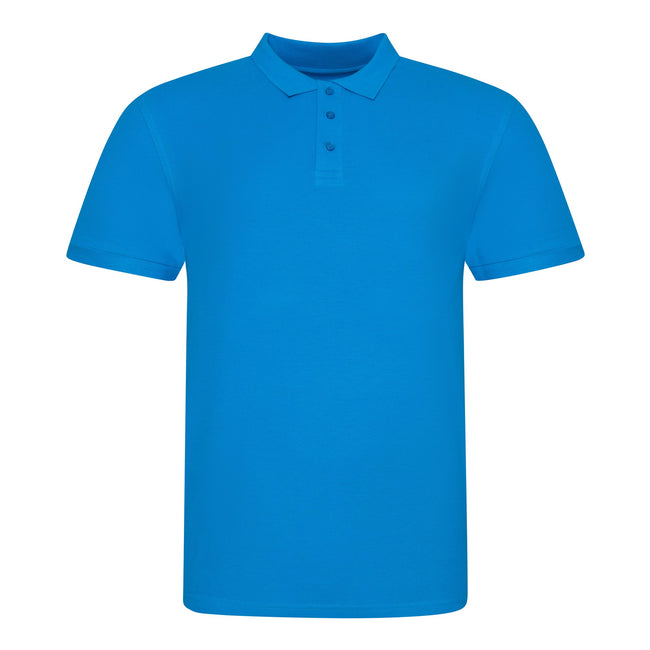 Azure Blue - Front - AWDis Just Polos Mens The 100 Polo Shirt