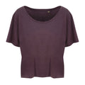 Wild Mulberry - Front - Ecologie Womens-Laides Daintree EcoViscose Cropped T-Shirt
