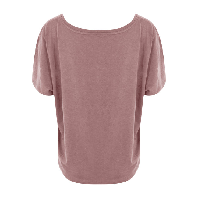 Dusty Pink - Back - Ecologie Womens-Laides Daintree EcoViscose Cropped T-Shirt
